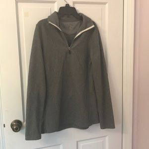 Grey quarter zip
